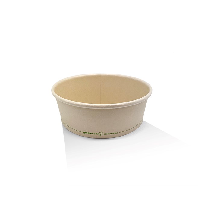 PLA Coated Kraft Salad Bowl16oz (300)BSB16E Carton